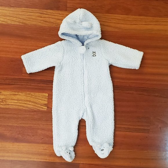 Carter's Other - Carter's Baby Blue Fleece Pram 6 Months